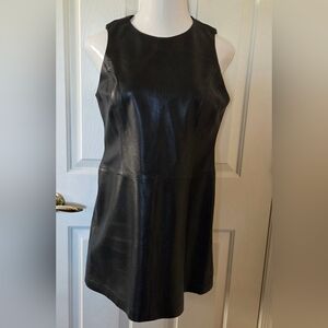 Leather Ellen Tracy Linda Allard Dress